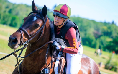 Yenthe Beukers en Notre Soleil B op weg naar EK eventing Zweden